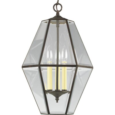 Progress Lighting 3-Light Antique Bronze Vintage Chandelier Progress Lighting 3-Light Antique Bronze Vintage Chandelier