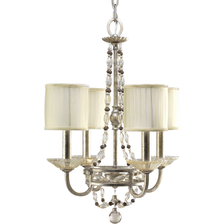 Progress Lighting P4442-34 Chanelle Antique Silver Transitional Chandelier