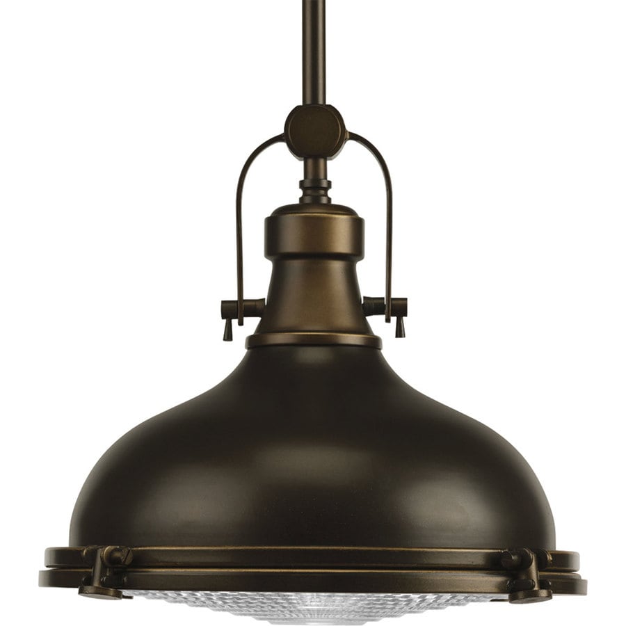 Design Industrial Pendant Lighting shop industrial pendants at lowes com progress lighting fresnel 12 in single dome pendant