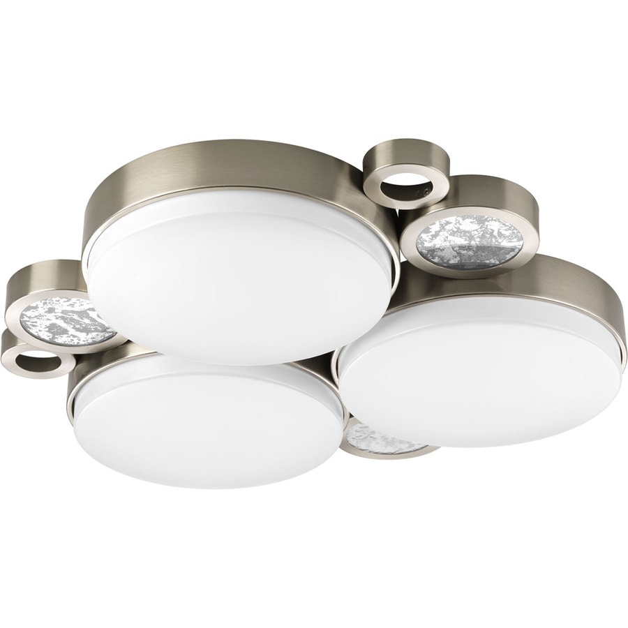Progress Lighting P3958-09 Brushed Nickel Ceiling Fluorescent Light (Common: 2-ft; Actual: 24-in)
