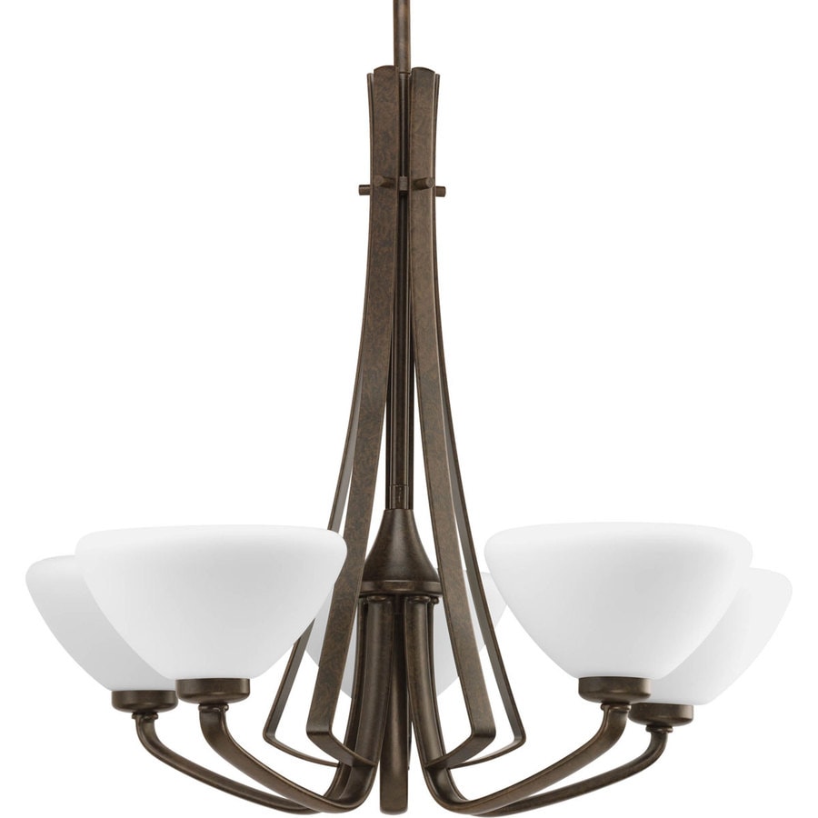 Progress Lighting P4642-77 Rave Forged Bronze Transitional Chandelier