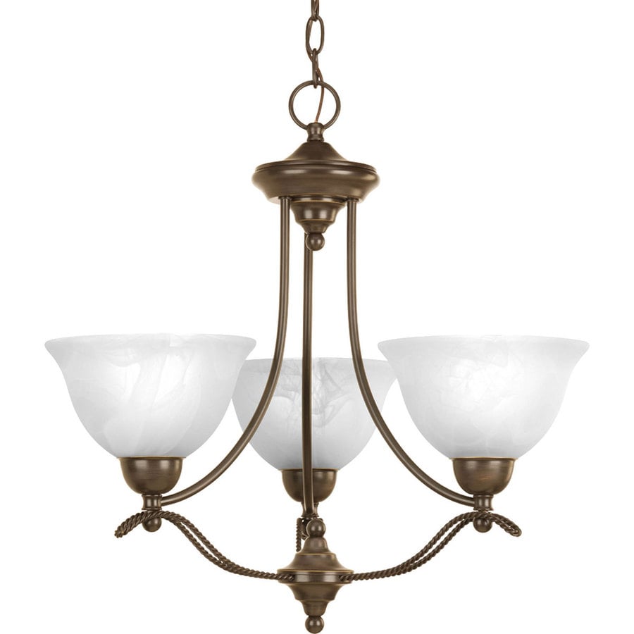 Progress Lighting Avalon 21 875 In 3 Light Antique Bronze Progress Lighting Avalon 21 875 In 3 Light Antique Bronze Alabaster Gl Shaded Chandelier