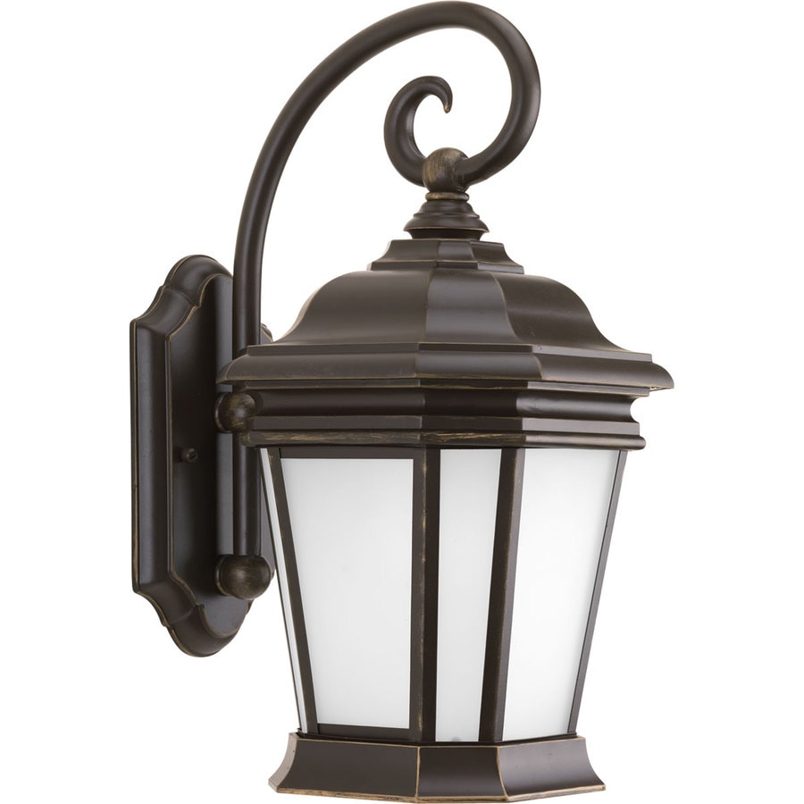 Progress Lighting Crawford 16.75-in H Oil Rubbed Bronze Gu24 Outdoor ...