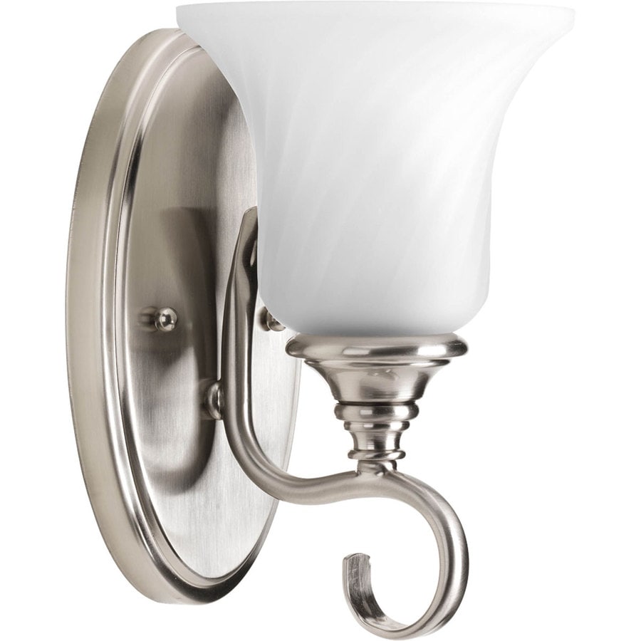 Shop Progress Lighting Kensington 6 In W 1 Light Brushed Nickel Transitional Hardwired Standard