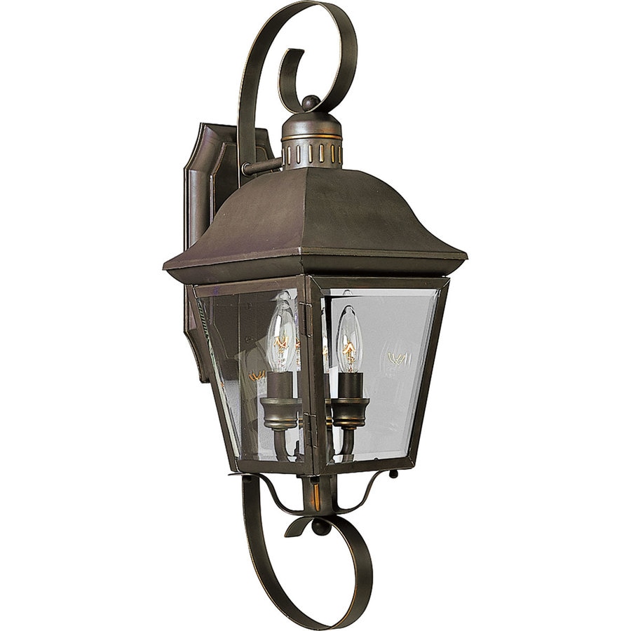 Shop Progress Lighting Andover 21.25in H Antique Bronze Outdoor Wall Light at Lowes.com