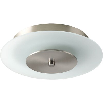 Progress Lighting Beyond 10-in Brushed Nickel Transitional LED Flush Mount Light ENERGY STAR Progress Lighting Beyond 10-in Brushed Nickel Transitional LED Flush Mount Light ENERGY STAR
