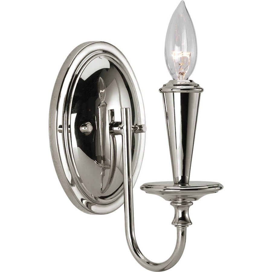 Progress Lighting Identity 4.875in W 1Light Polished Nickel Candle