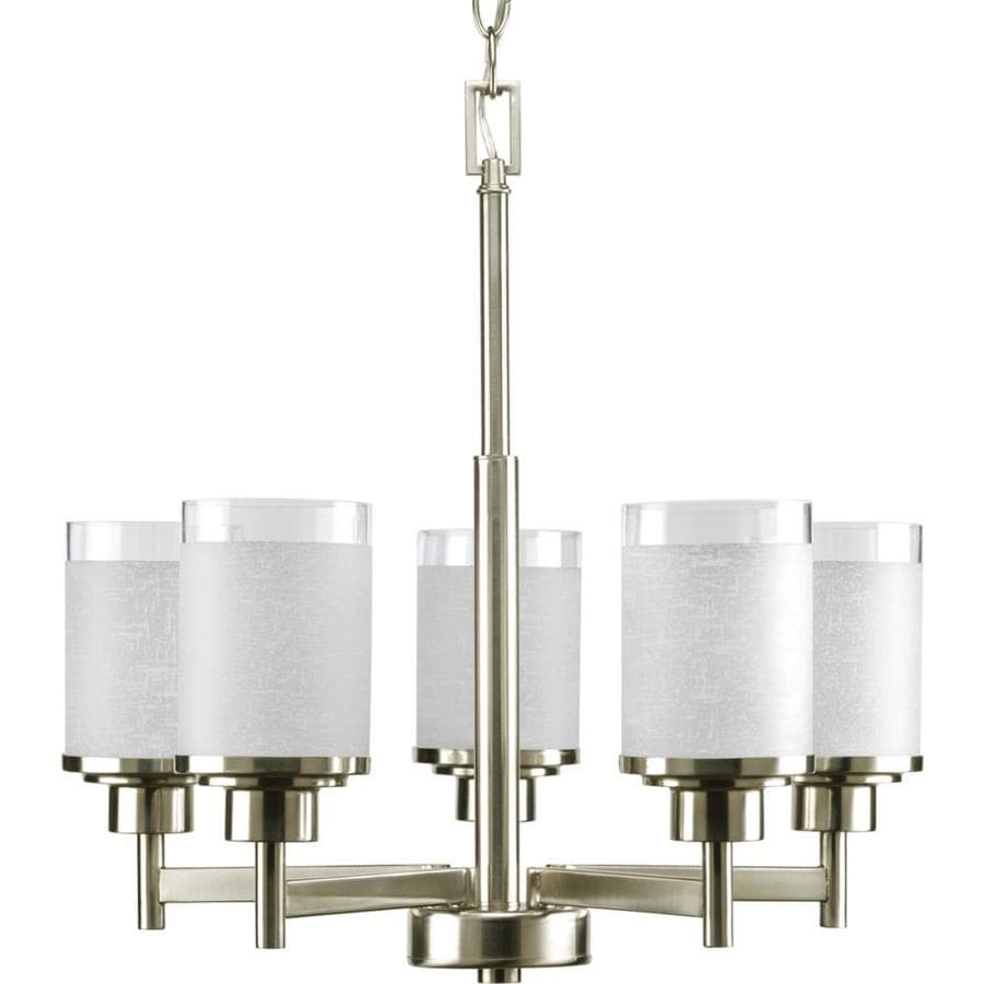 Progress Lighting Alexa 5 Light Brushed Nickel Transitional Shaded