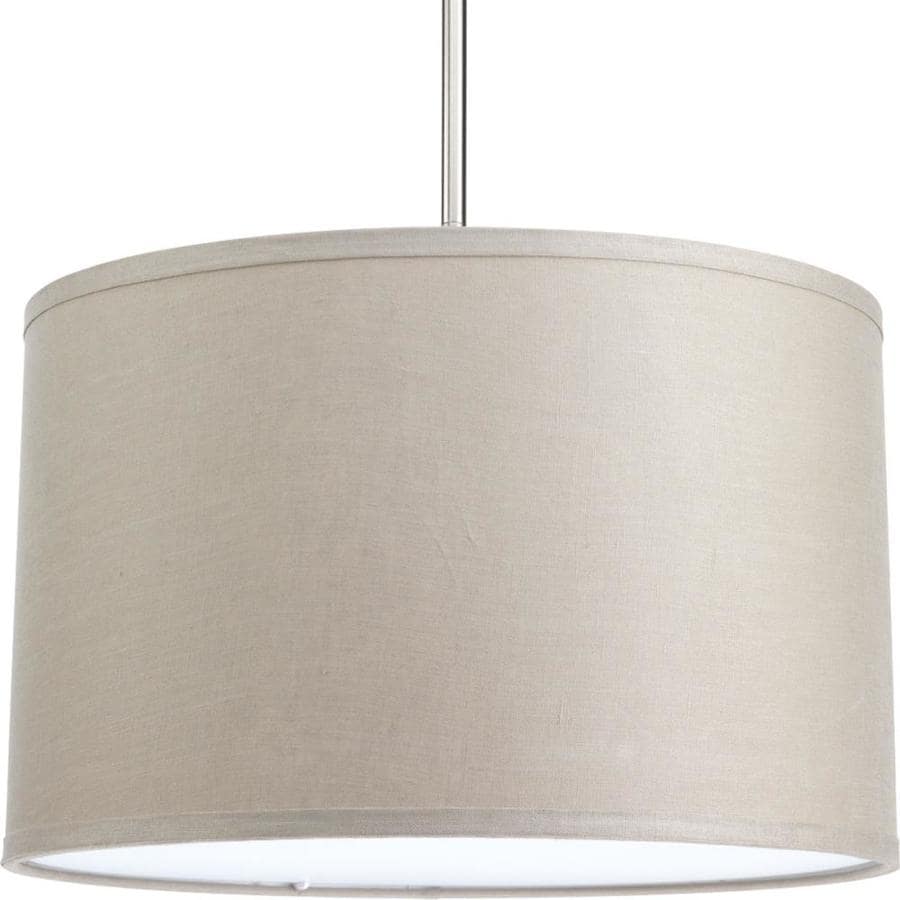 Progress Lighting Markor 10 In H 16 W Harvest Linen Fabric Progress Lighting Markor 10 In H 16 W Harvest Linen Fabric Cylinder Pendant Light Shade