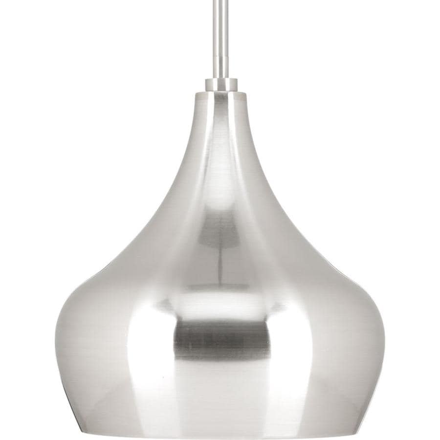 Progress Lighting Kiss Led Brushed Nickel Transitional Teardrop Progress Lighting Kiss Led Brushed Nickel Transitional Teardrop Integrated Pendant