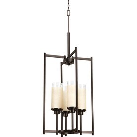 Progress Lighting Alexa Antique Bronze Single Transitional Bell Pendant Light