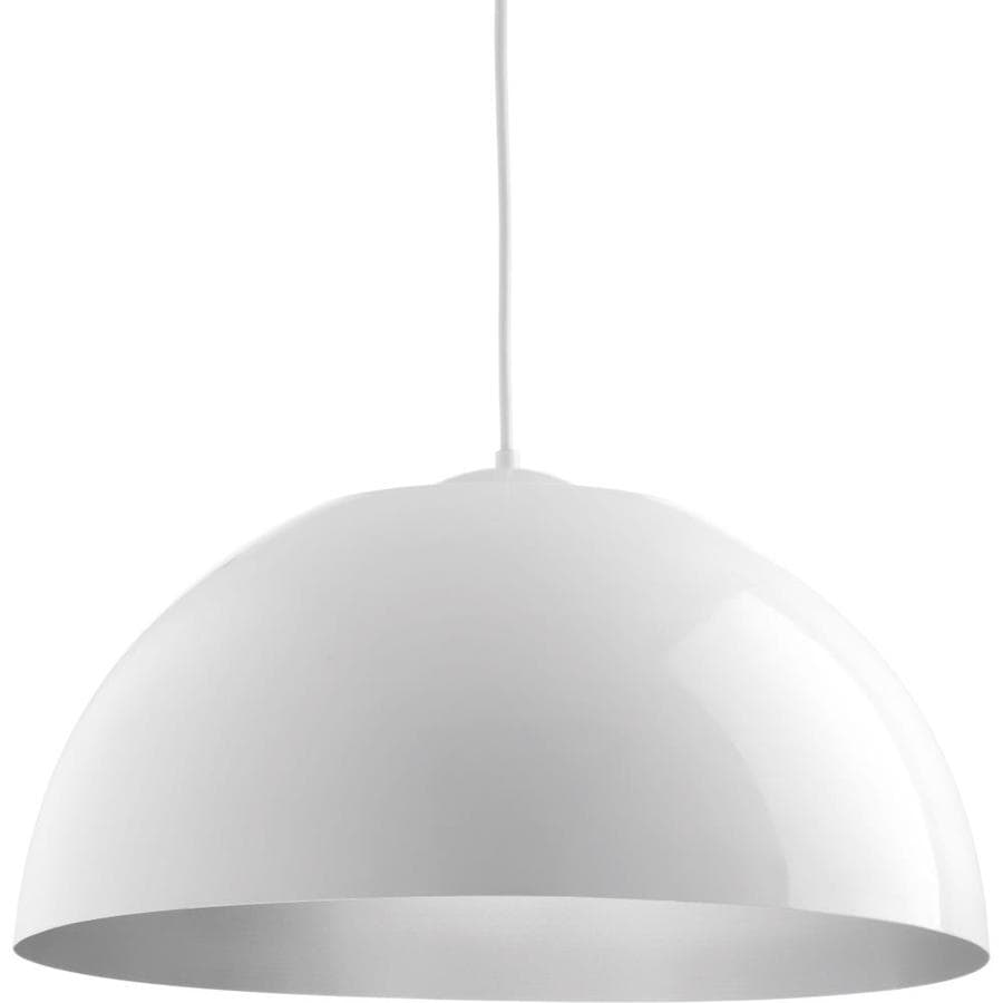 Progress Lighting Dome White Modern/Contemporary Dome Integrated LED