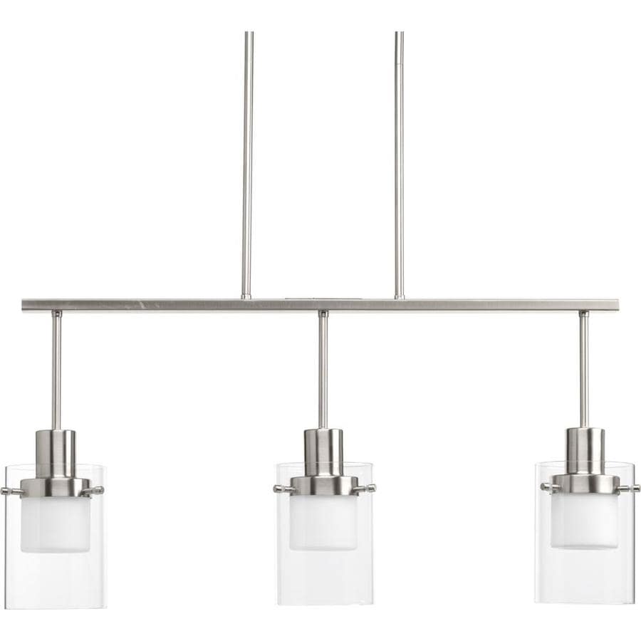 Progress Lighting Moderna 3Light Brushed Nickel Modern/Contemporary