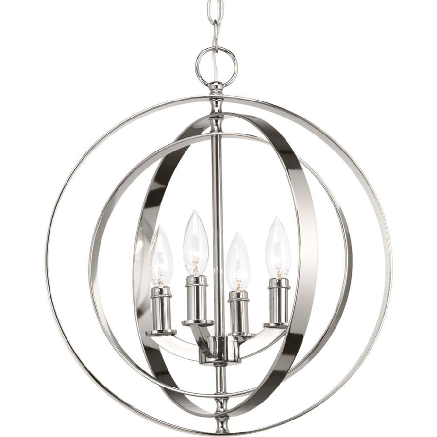 Progress Lighting Equinox Polished Nickel Mini Coastal Orb Pendant at ...