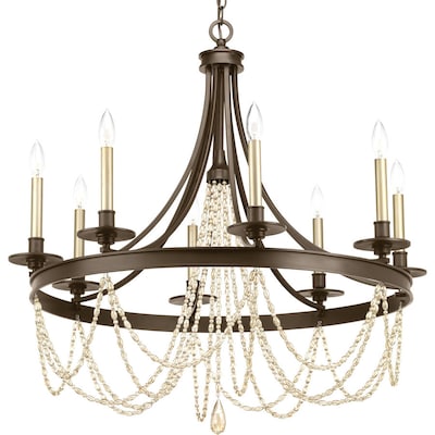 Progress Lighting Allaire 8-Light Antique Bronze Traditional Chandelier Progress Lighting Allaire 8-Light Antique Bronze Traditional Chandelier