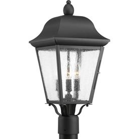 Progress Lighting Kiawah 20.88-in H Black Post Light