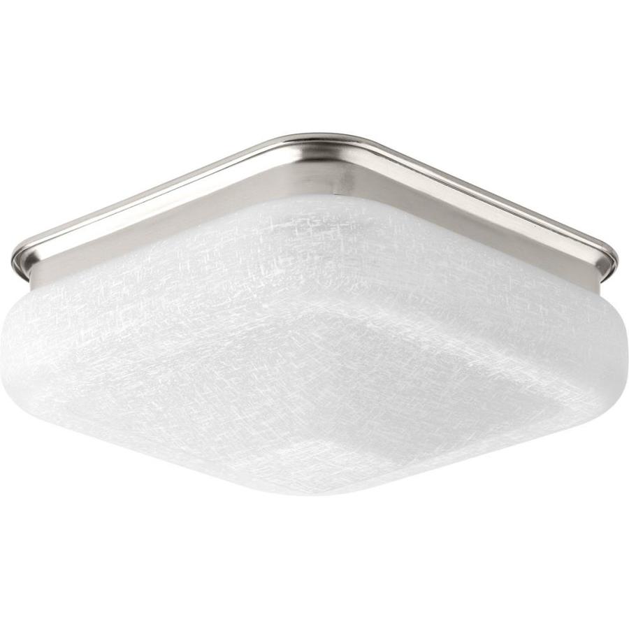 Progress Lighting Square 11 5 In W Brushed Nickel Modern Progress Lighting Square 11 5 In W Brushed Nickel Modern Contemporary Led Flush Mount Light