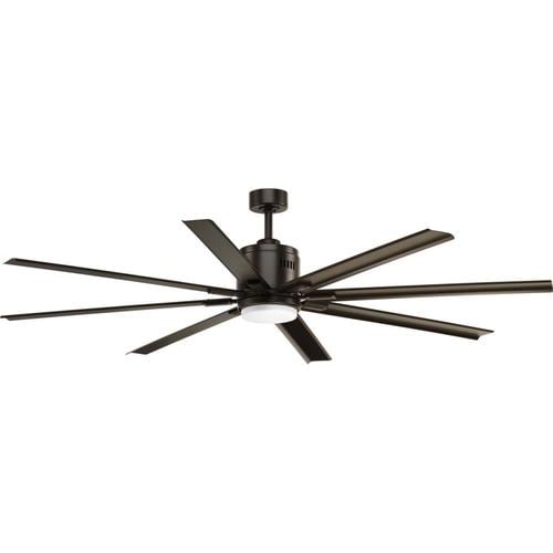 Vast 72 In Antique Bronze Led Indoor Ceiling Fan With Light Kit And Remote 8 Blade