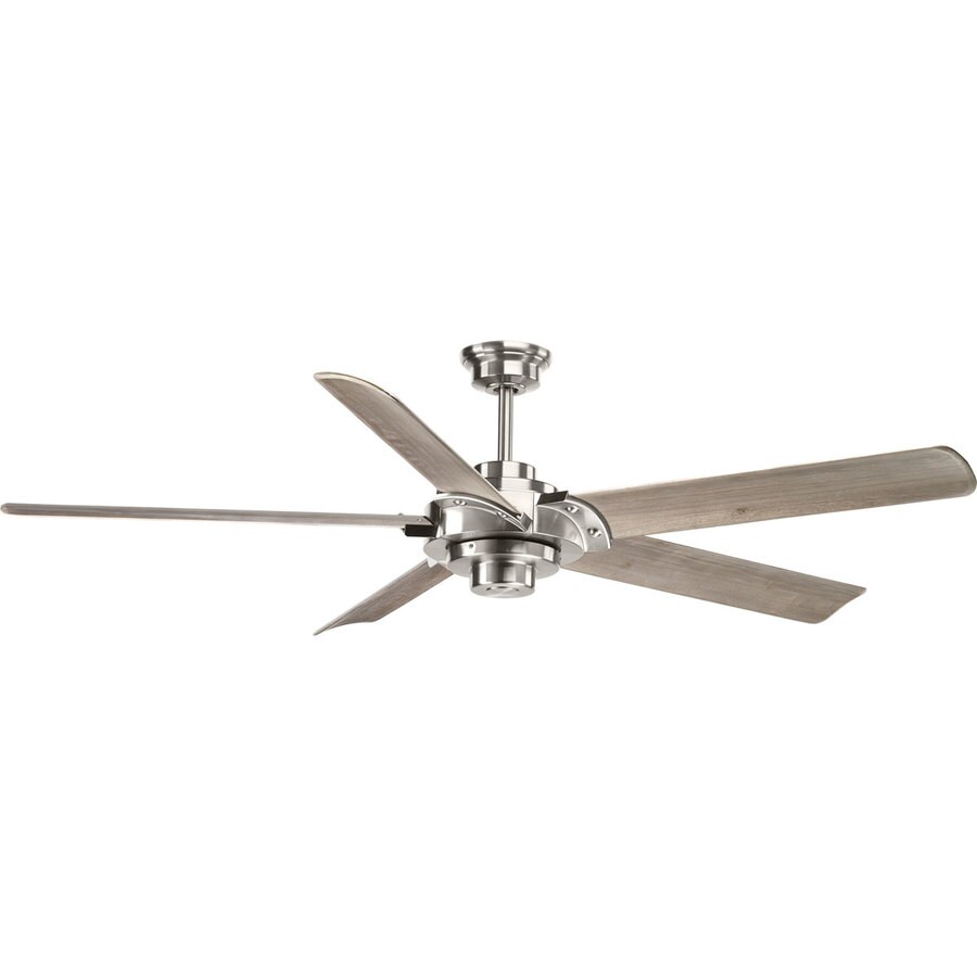 Ellwood 68 In Brushed Nickel Indoor Ceiling Fan And Remote 5 Blade