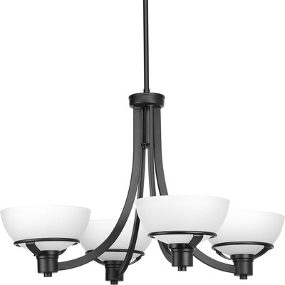 Progress Lighting Domain 4 Light Black Etched Progress Lighting Domain 4 Light Black Etched