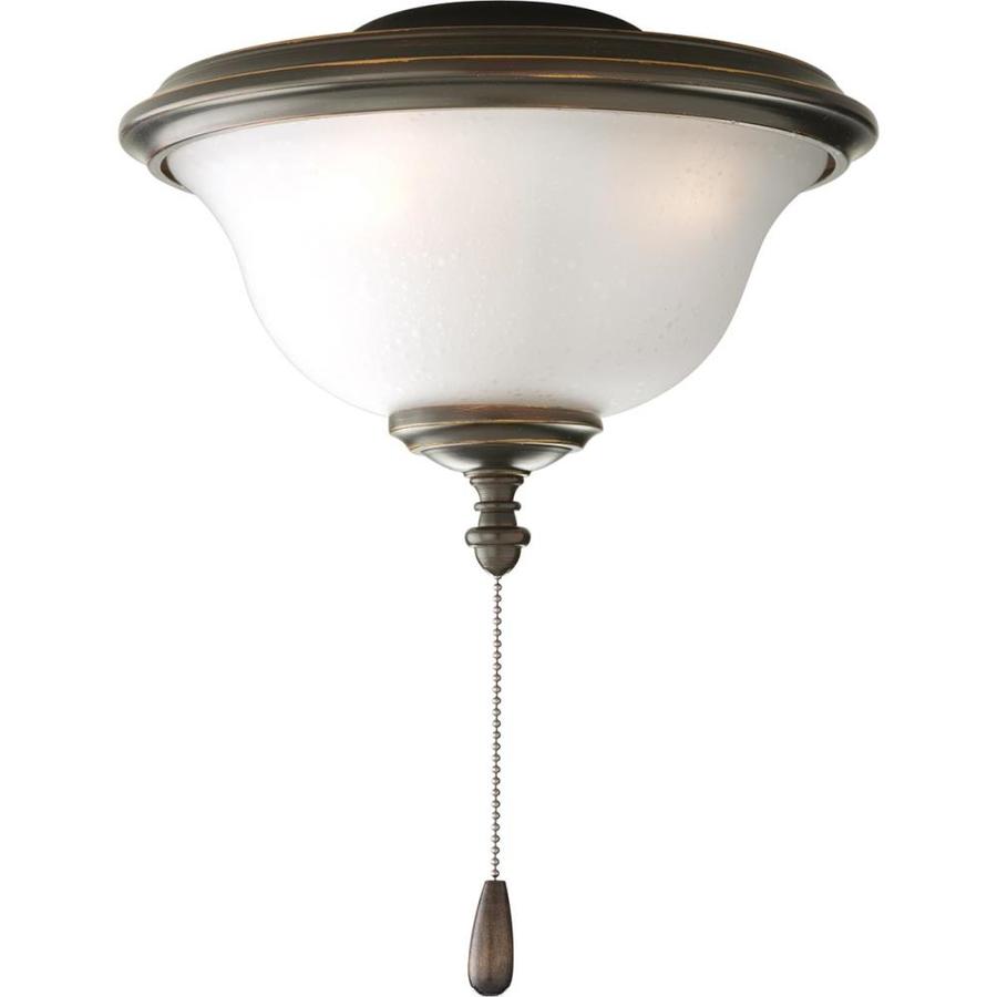 Progress Lighting Fan Light Kit 2 Light Antique Bronze Led Ceiling