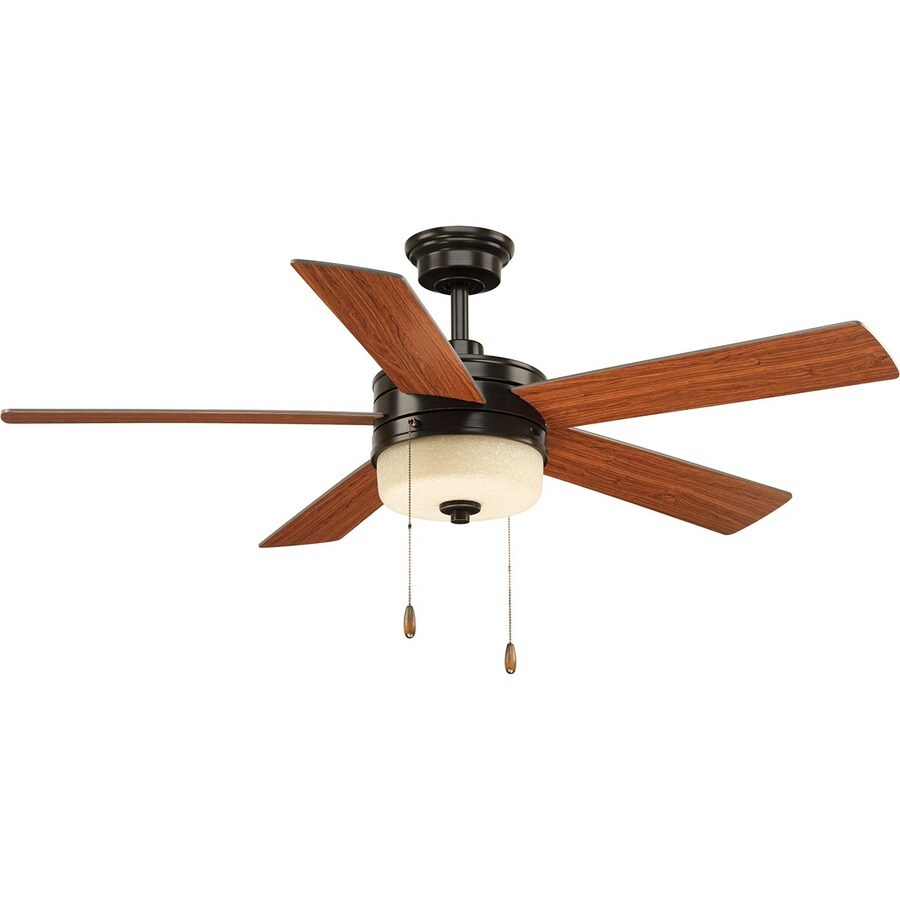 Progress Lighting Verada 54 In Antique Bronze Led Indoor Progress Lighting Verada 54 In Antique Bronze Led Indoor Downrod Mount Ceiling Fan With Light
