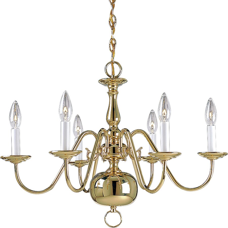 Progress Lighting Americana 25 In 6 Light Polished Brass Tinted Progress Lighting Americana 25 In 6 Light Polished Brass Tinted Glass Tiered Chandelier