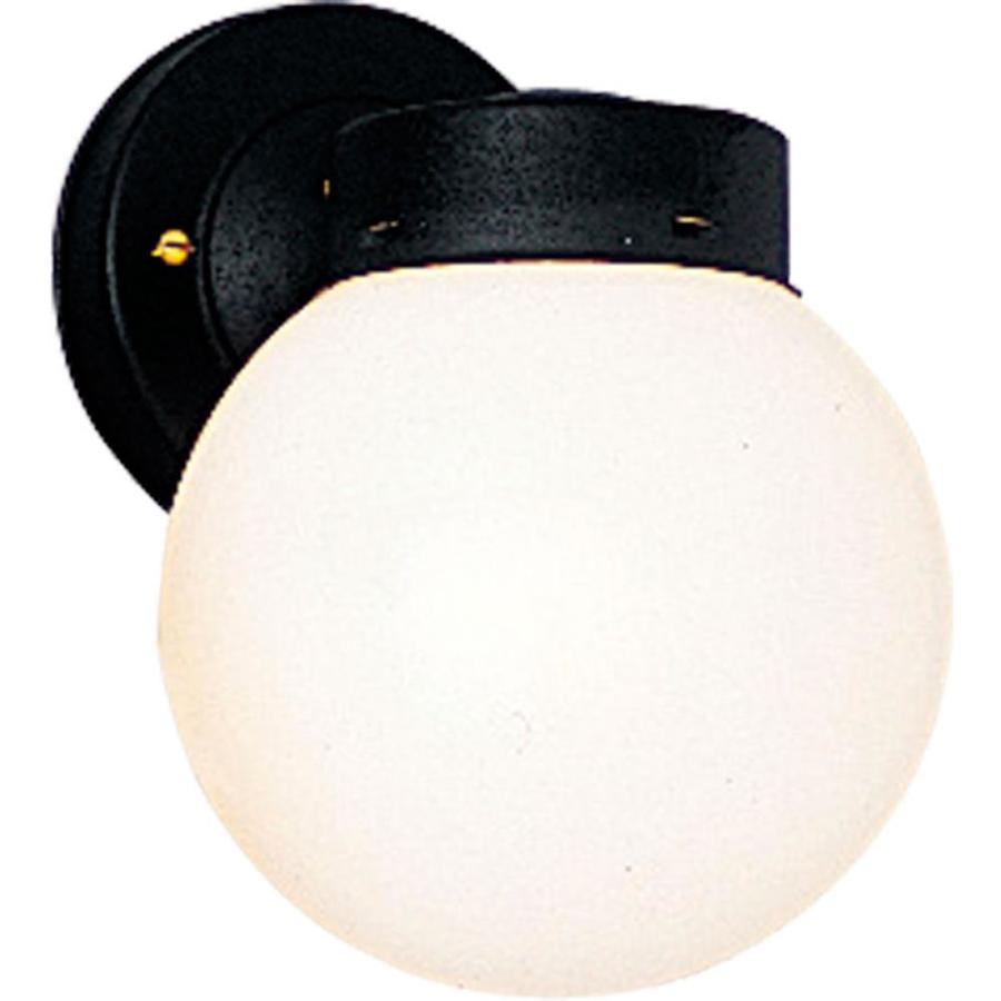 Progress Lighting 8.5-in H Black Medium Base (E-26) Outdoor Wall Light