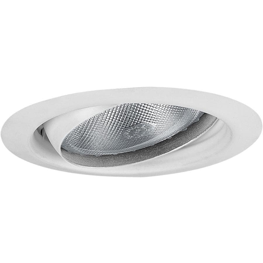 Progress Lighting White Eyeball Recessed Light Trim (Fits ...