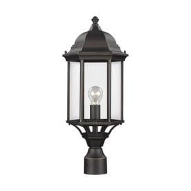 Sea Gull Lighting Sevier 1-Light Outdoor Antique Bronze Post Light