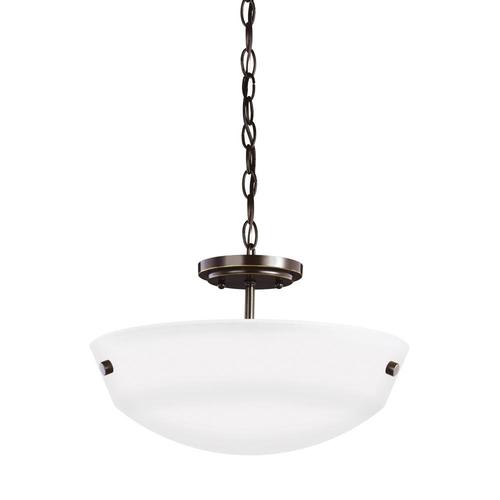 Sea Gull Lighting Kerrville 15in Heirloom Bronze Transitional Semi