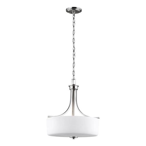 Sea Gull Lighting Canfield Brushed Nickel Pendant Light Modern