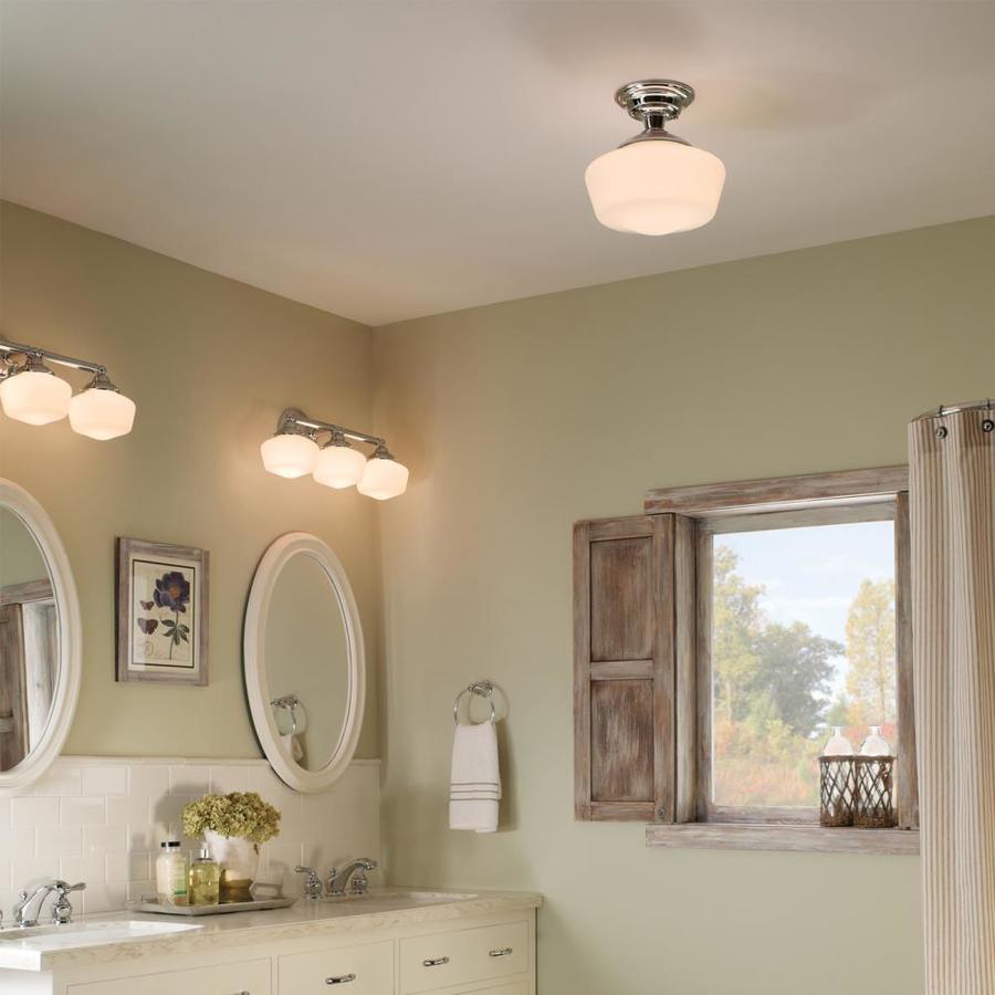 Sea Gull Lighting Academy 3Light 23.25in Chrome Schoolhouse Vanity