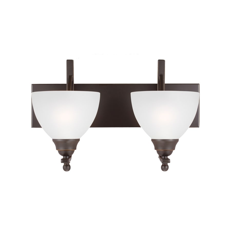 Sea Gull Lighting 4431402-715 Vitelli 2-Light Autumn Bronze LED Modern Vanity Light