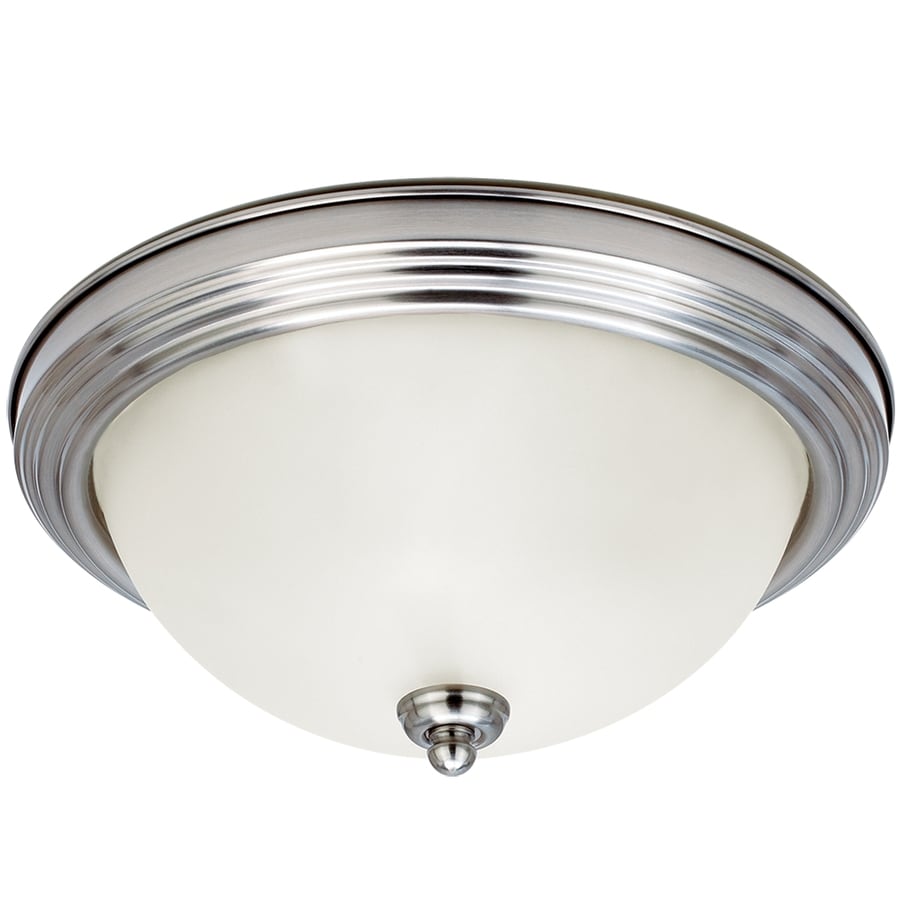 Sea Gull Lighting 79163BLE-962 Ceiling Flush Mount 10.5-in Brushed Nickel Flush Mount Light