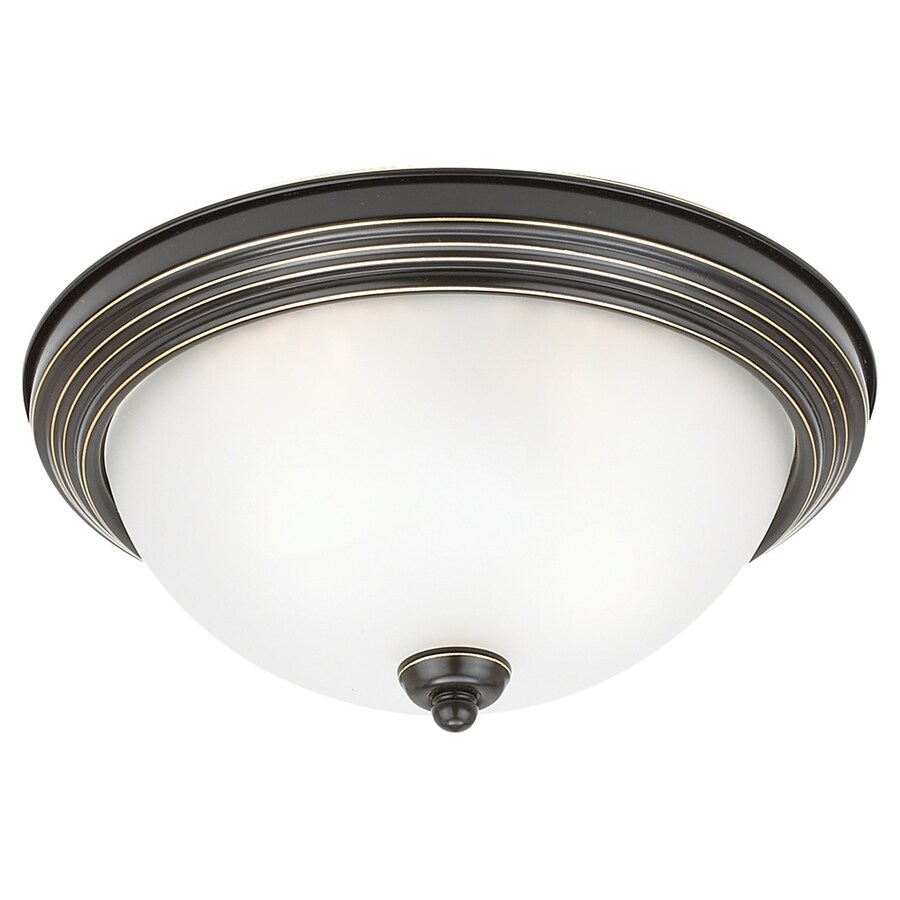 Sea Gull Lighting 79163BLE-782 Ceiling Flush Mount 10.5-in Heirloom Bronze Flush Mount Light