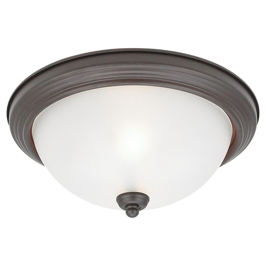 Sea Gull Lighting 79163BLE-814 Ceiling Flush Mount 10.5-in Misted Bronze Flush Mount Light
