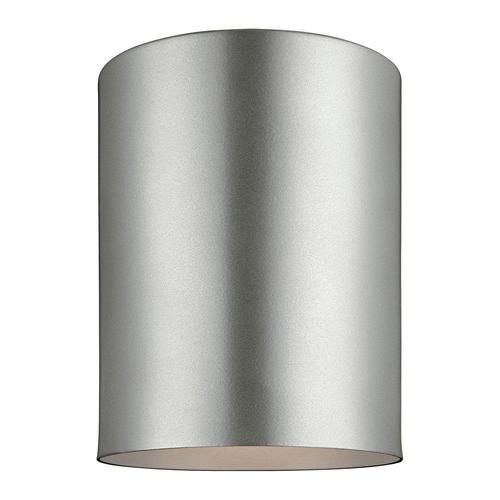 Sea Gull Lighting Outdoor Bullets 5.125-in W Painted Brushed Nickel ...