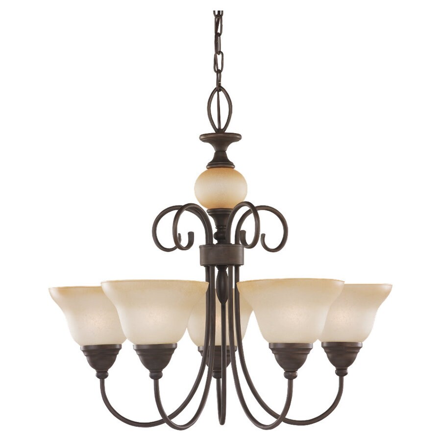 Sea Gull Lighting Montclaire Olde Iron Transitional Chandelier in the ...