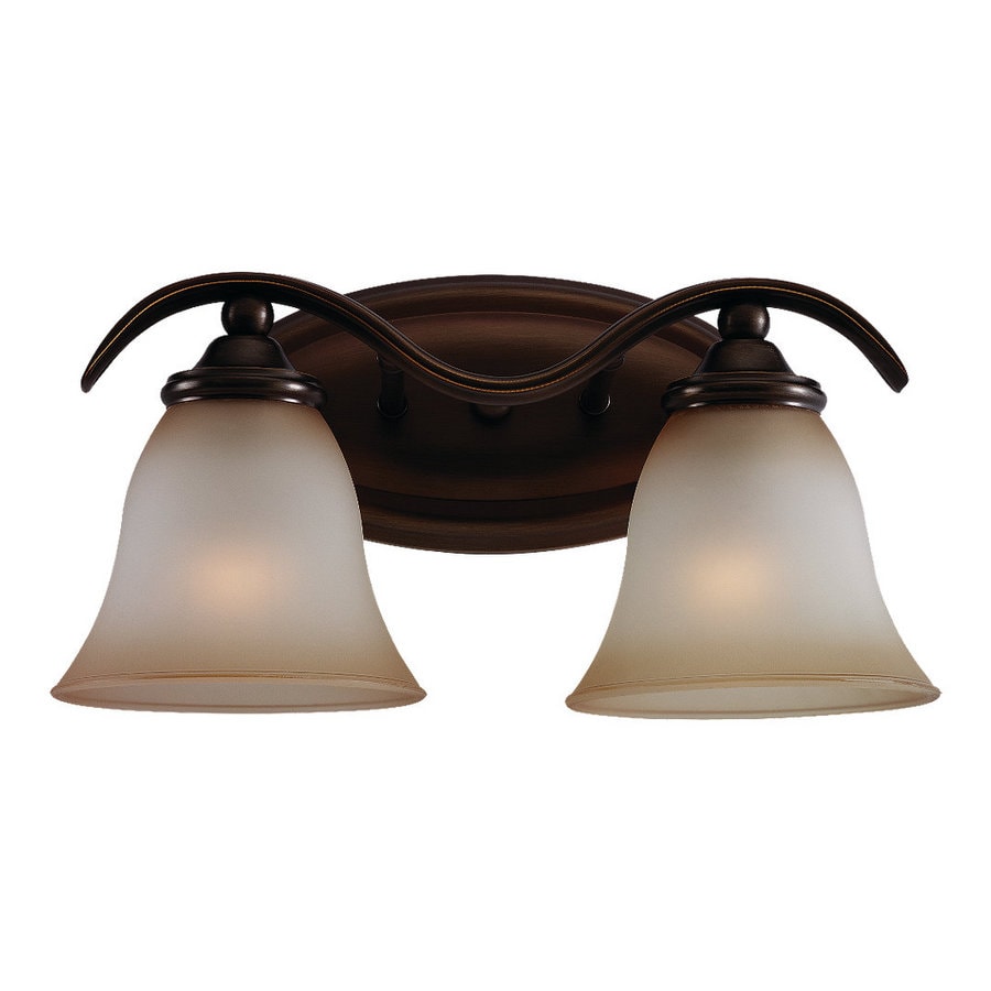 Sea Gull Lighting Rialto 2-Light Russet Bronze Transitional Vanity ...