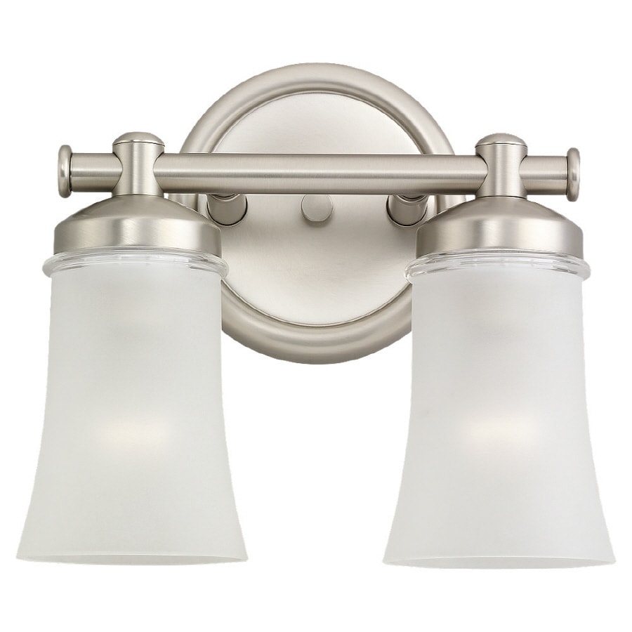 Sea Gull Lighting Newport 2-Light Antique Brushed Nickel Transitional ...
