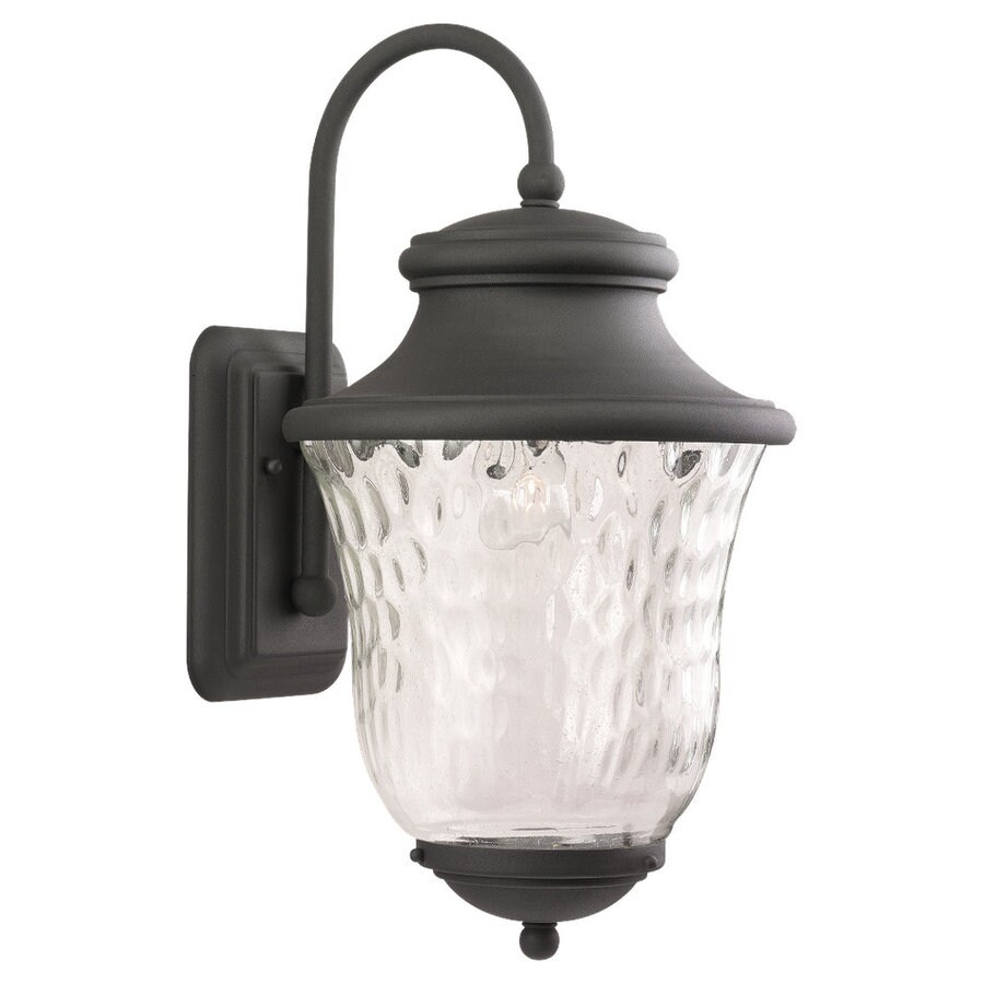 Sea Gull Lighting 1-Light 19.75-in Black Outdoor Wall Light at Lowes.com