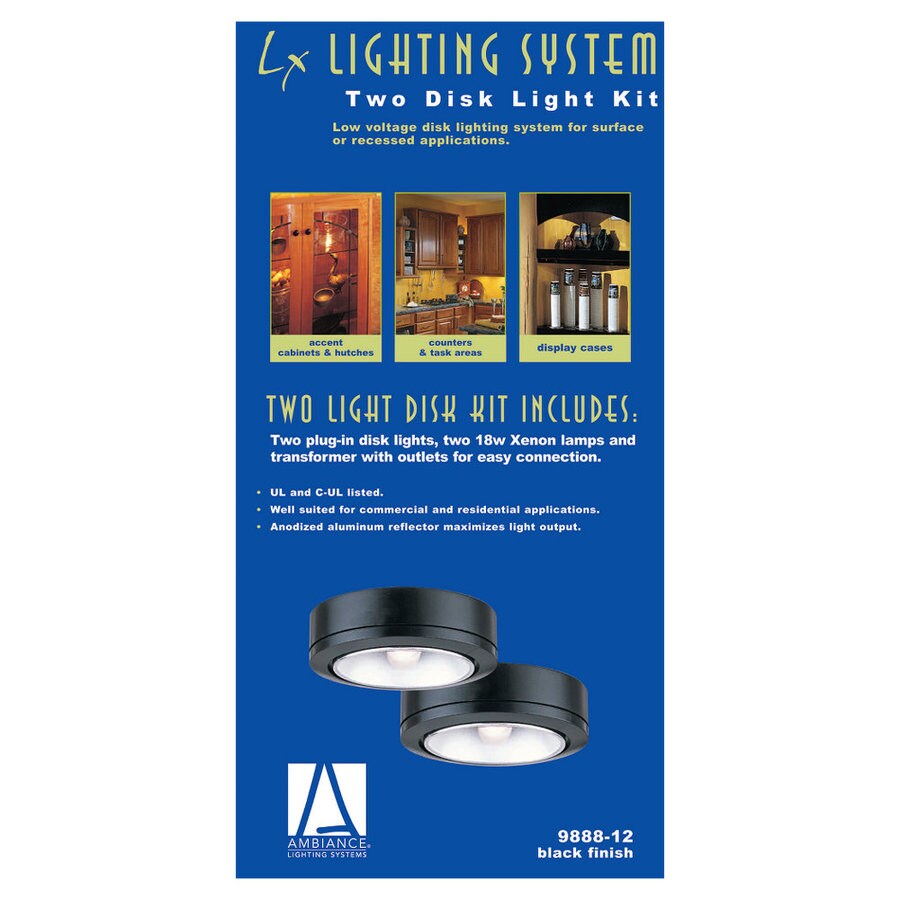 Sea Gull Lighting 9888-12 2-Pack 12V Under Cabinet Light