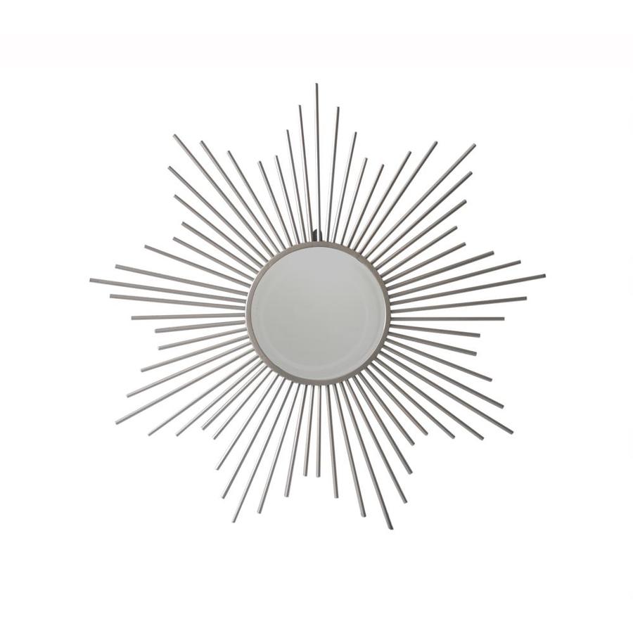 Cheung S 31 75 In L X W Silver Framed Sunburst Wall Mirror