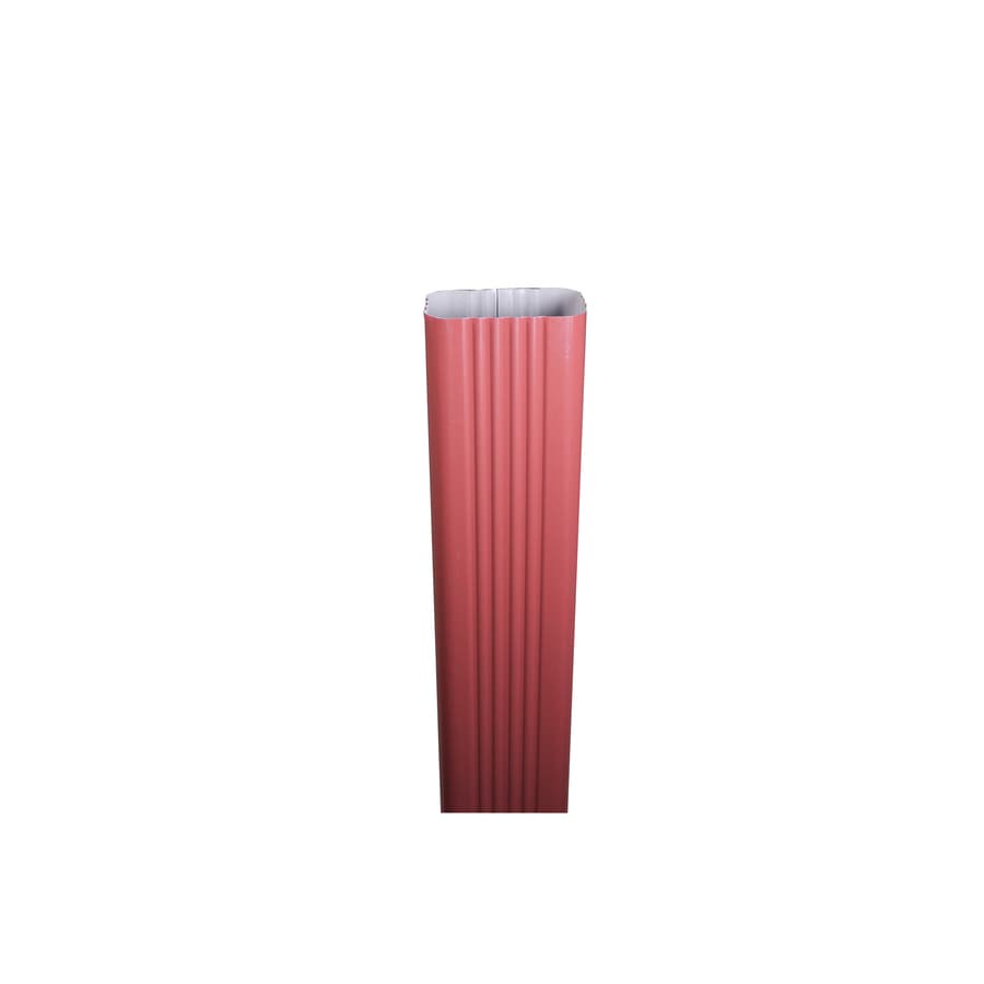 Spectra 4DPRTSR10 Metal 3-in Scotch Red Downspout