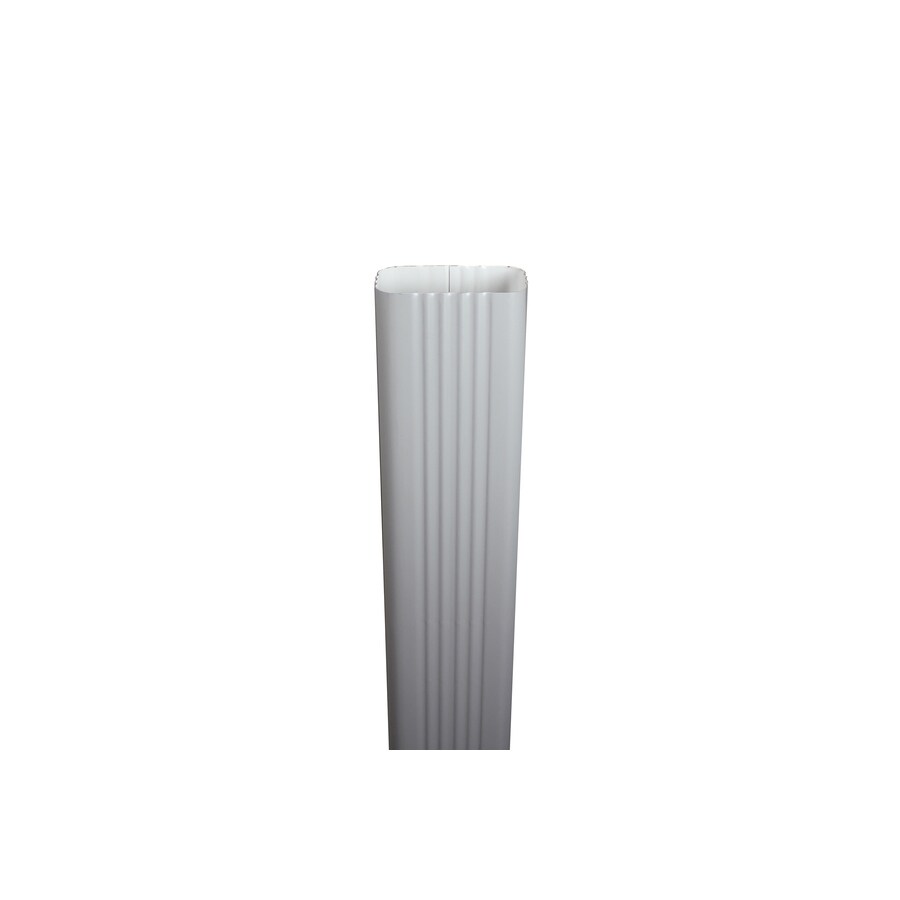 Spectra Metal 2-in Pearl Gray Downspout Extension at Lowes.com