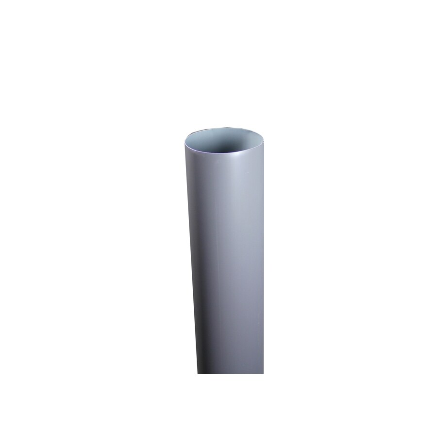 Spectra 4RDPRTTG10 Metal 4-in Tuxedo Gray Downspout