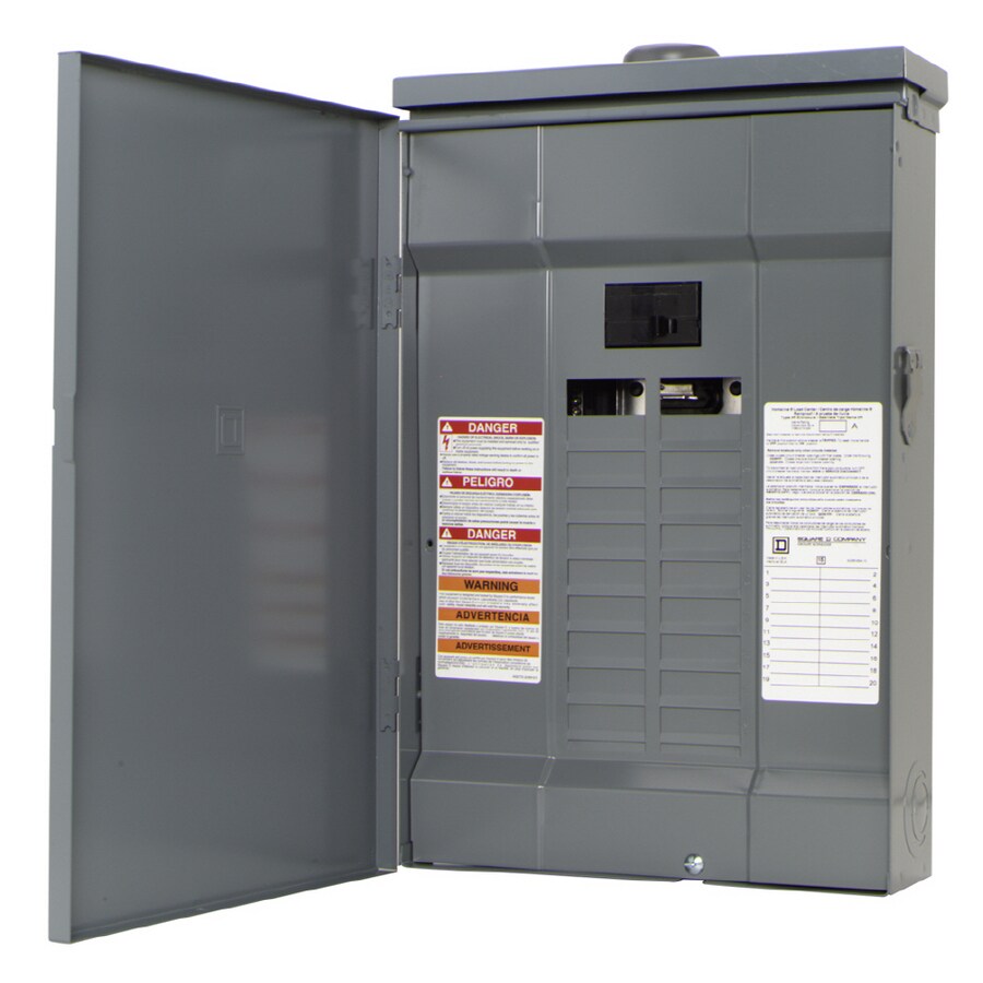 Square D 20SP 20CIR 100A OUTDOOR M/B PN in the Breaker Boxes department ...