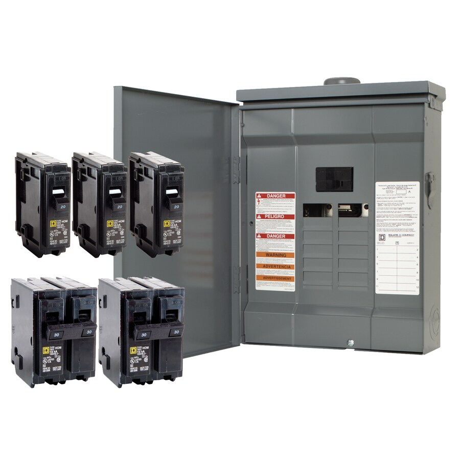 Square D HOM1224M125RBVP 12-Spaces 24-Circuit Load Center