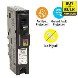 UPC 785901987024 product image for Square D Homeline 20-Amp 1-Pole Dual Function AFCI/GFCI Circuit Breaker | upcitemdb.com